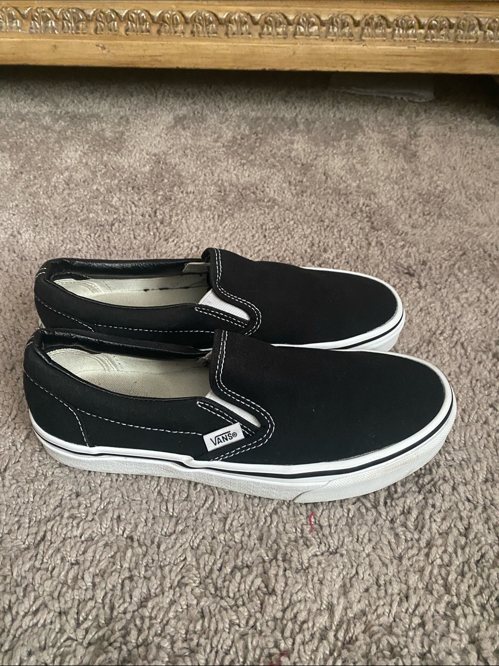 Vans Oldskool Black & White Classic Slip-On Canvas SK8 shoes